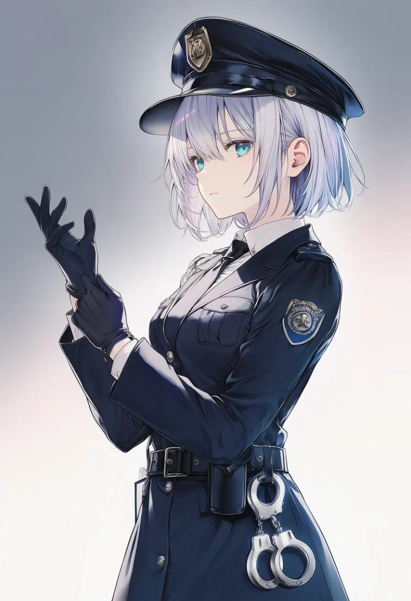 手錠（看守の服）のAIイラスト