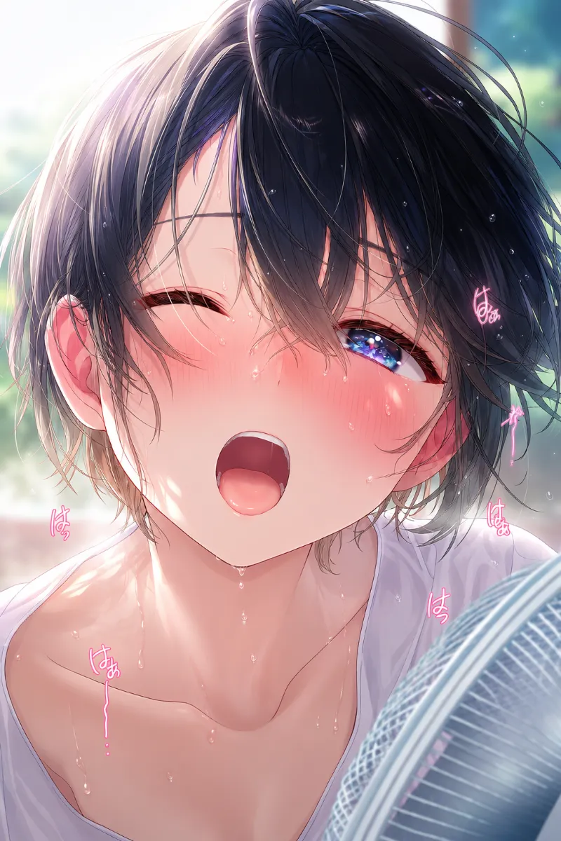 激しい息遣いを再現したAIイラストの作例｜プロンプト紹介