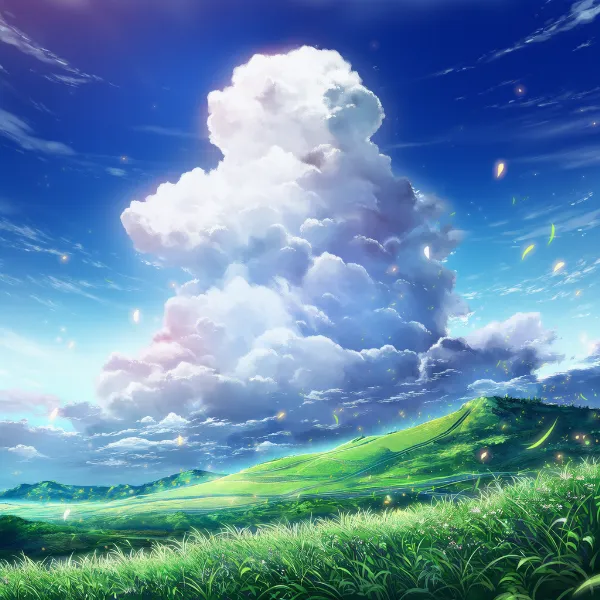 丘のAIイラスト｜プロンプト紹介