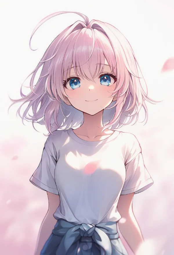 巨大アホ毛のAIイラスト｜特殊な髪型プロンプト紹介