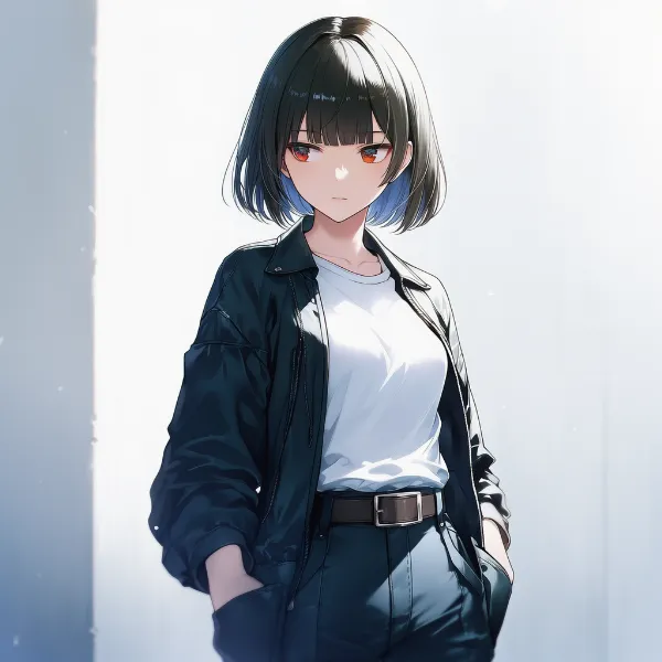ジャケットのAIイラスト（かっこいい服の組み合わせ）