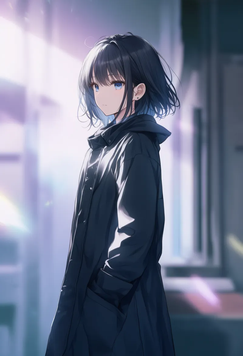 ロングコートのAIイラスト（かっこいい服用のアイテム）｜プロンプト紹介