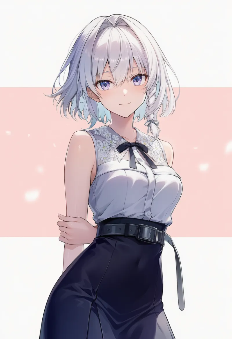 長く垂らしたベルトのAIイラスト|プロンプト紹介