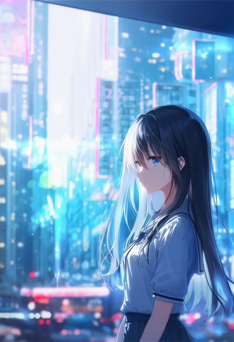 巨大超都市のAIイラスト