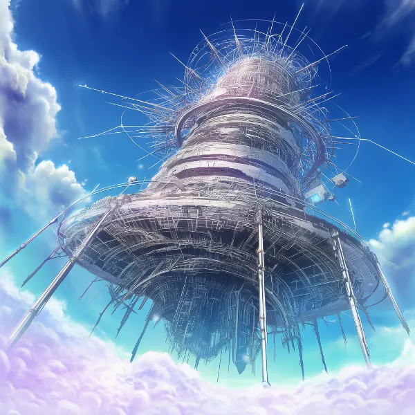 巨大建造物のAIイラスト｜プロンプト紹介