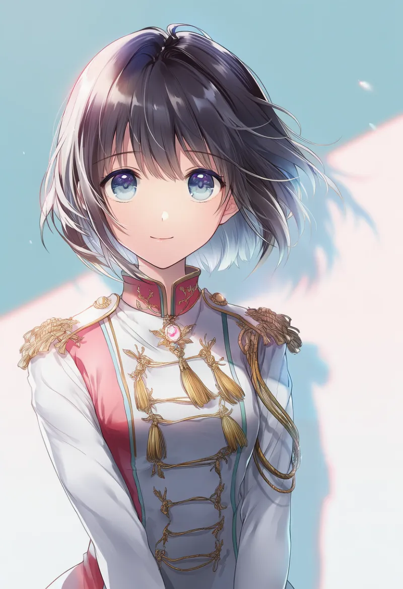 カラフルなジャケット（マーチング衣装）のAIイラスト｜プロンプト紹介