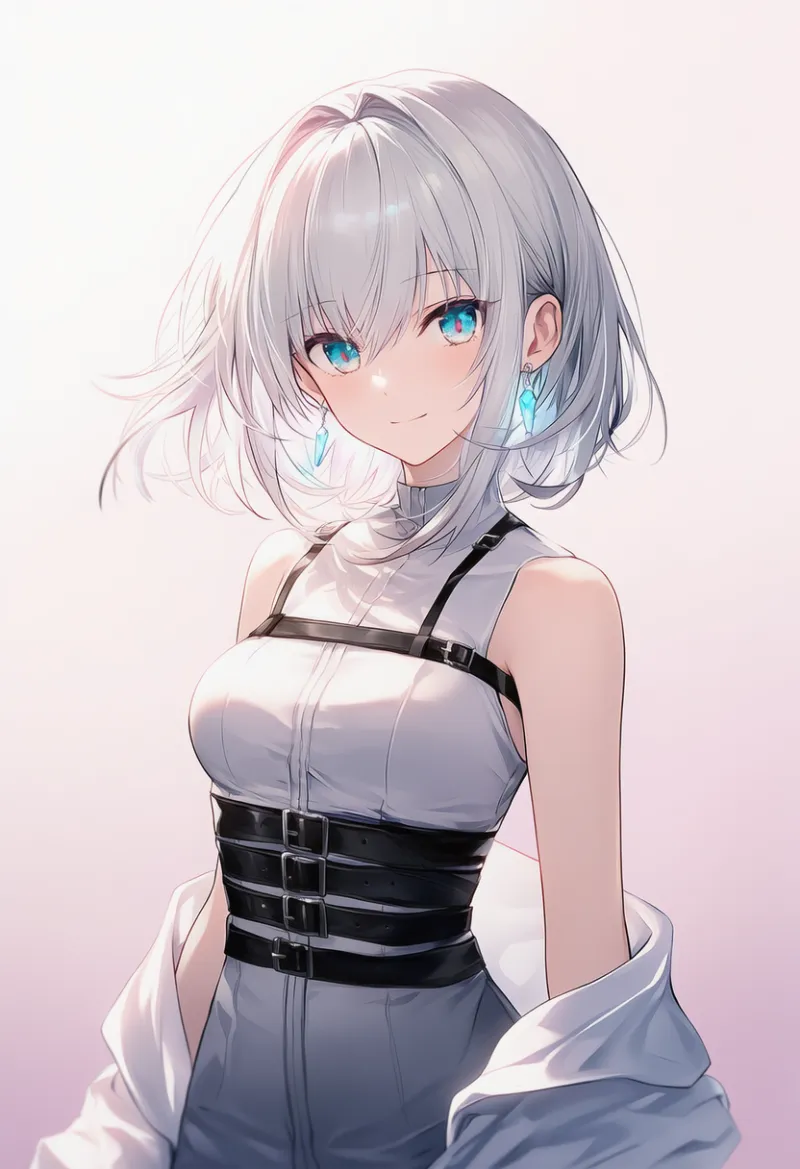 複数巻きのベルトのAIイラスト|プロンプト紹介