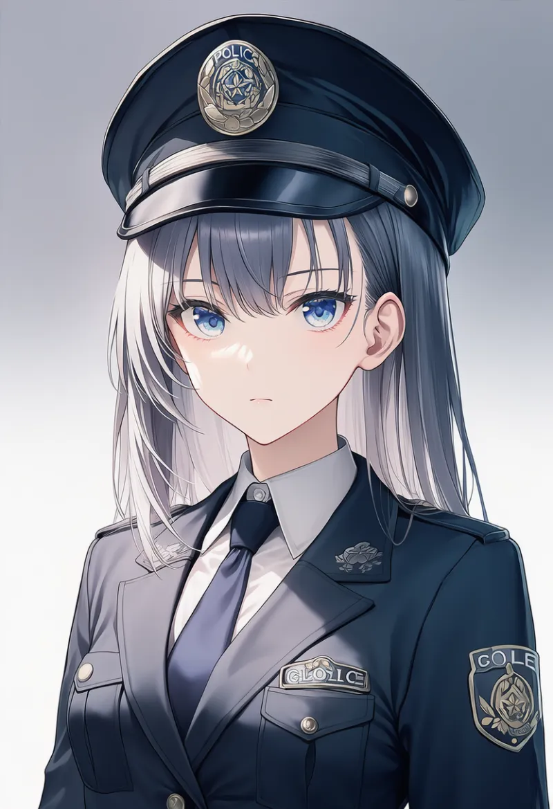 警察バッジ（看守の服）のAIイラスト