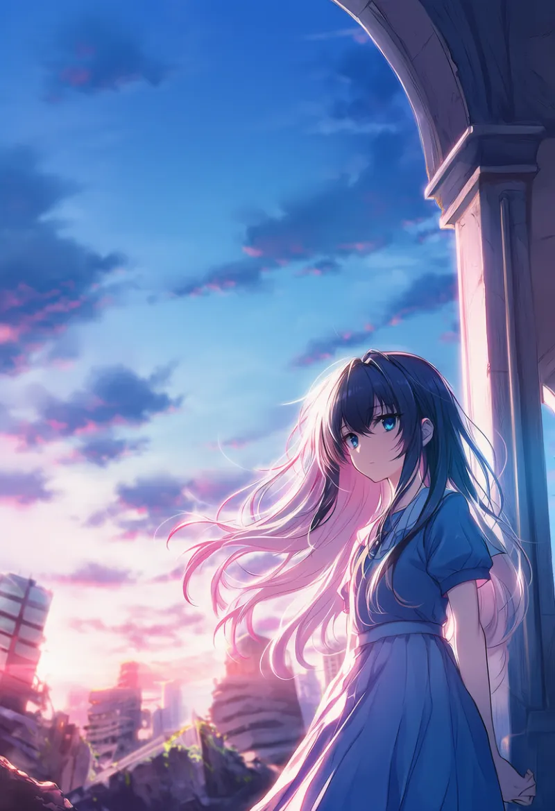 終末後の都市・世界のAIイラスト