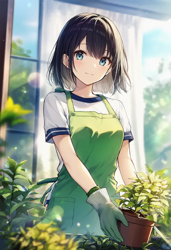 鉢植え植物（ガーデニング）のAIイラスト｜プロンプト紹介