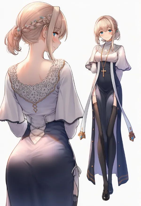 司祭服のAIイラスト