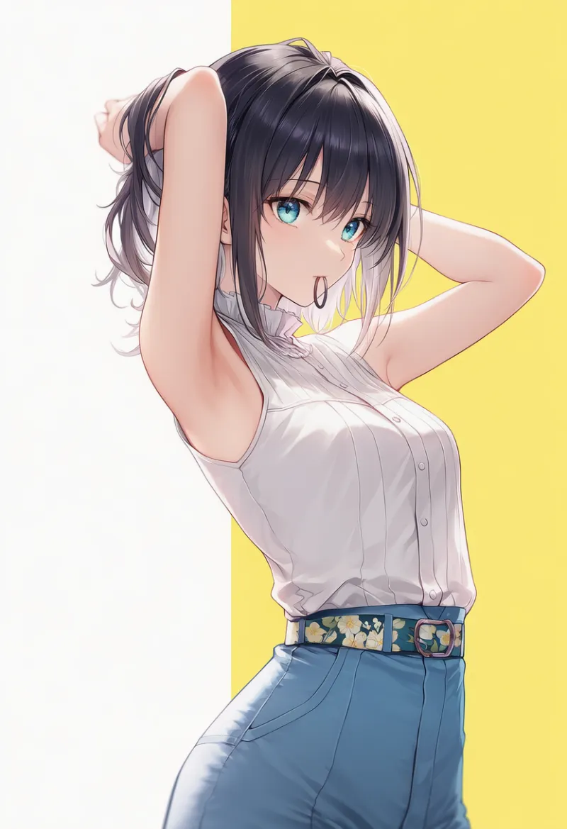 柄・模様入りベルトのAIイラスト|プロンプト紹介