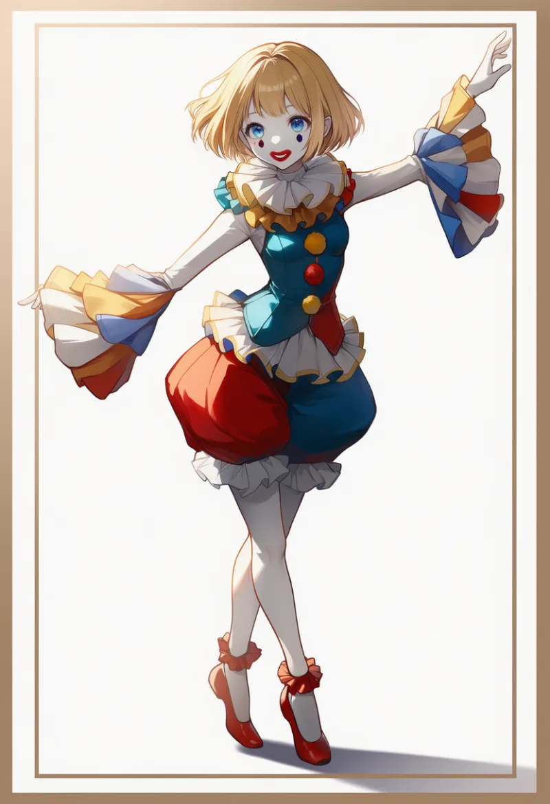 パフショーツのAIイラスト（ピエロ服用）｜プロンプト紹介