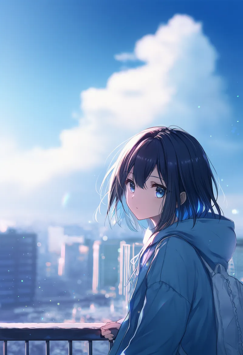 手すり・柵のAIイラスト（都市景観）