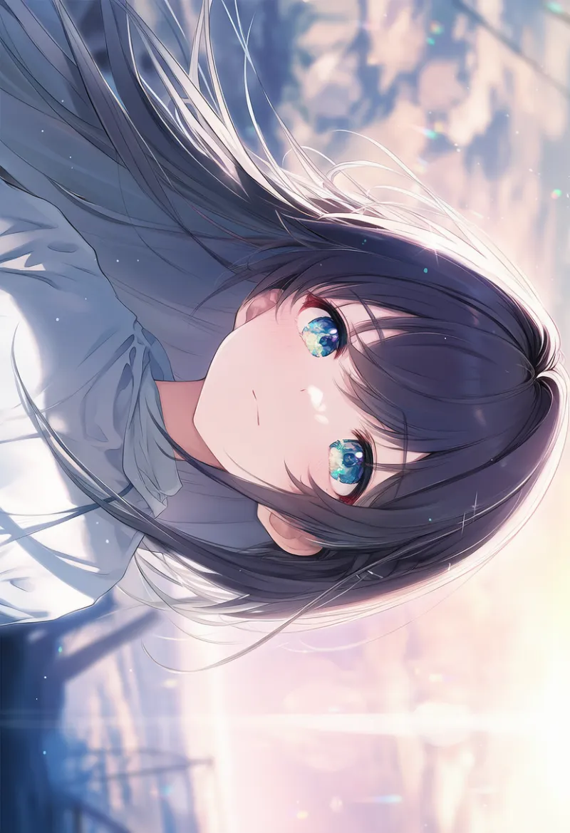 画面を回す（90度回転）エフェクトを再現したAIイラスト｜プロンプト紹介