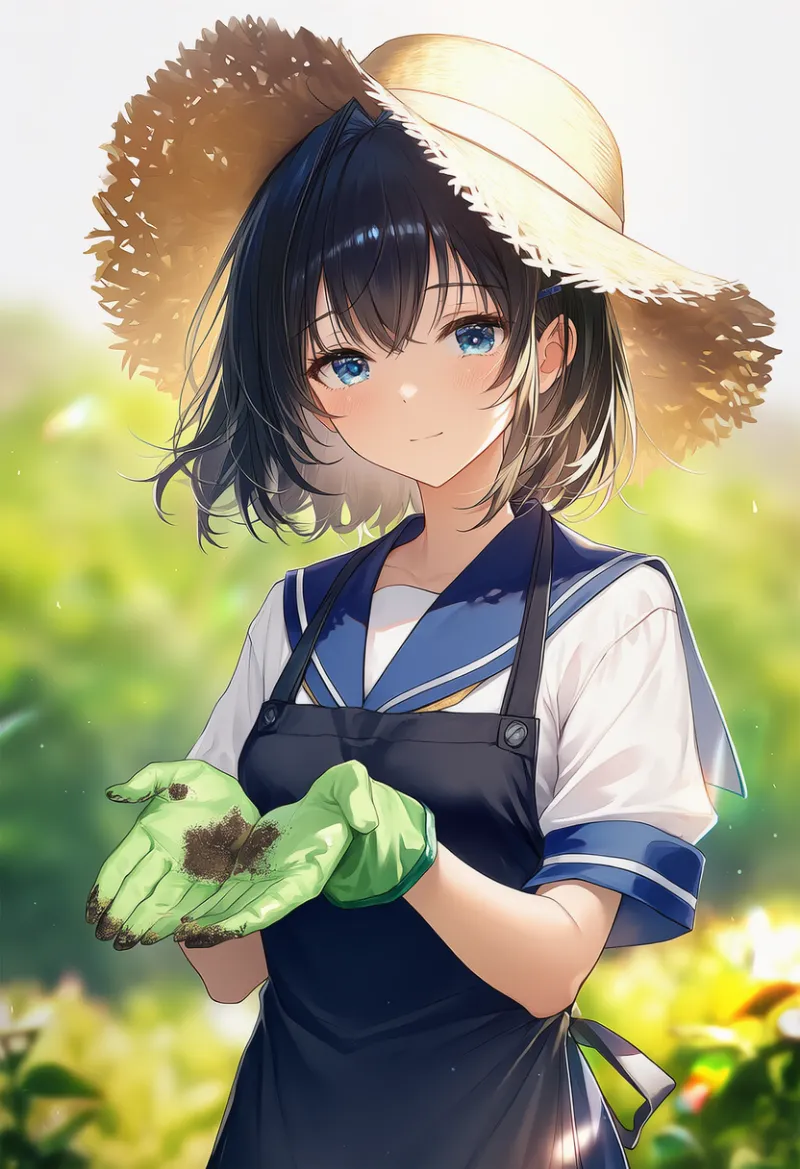 ゴム手袋のAIイラスト（園芸アイテム）｜プロンプト紹介
