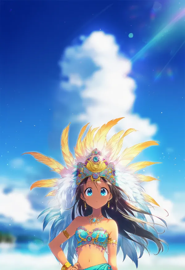 サンバ衣装のAIイラスト｜プロンプト：samba costume