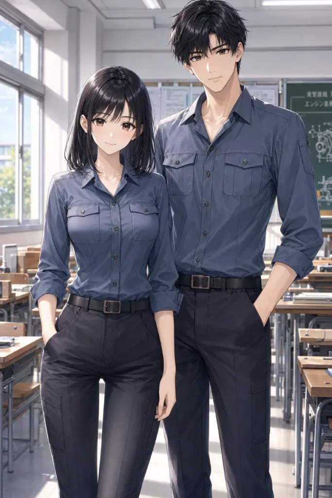 制服 ワーク風 実用的 工業系のAIイラスト|GPT Image 2.0