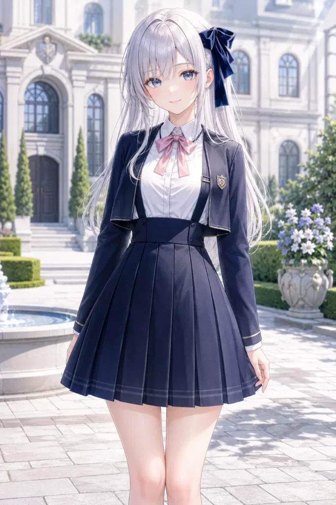 制服 ボレロ風 ジャンスカ 清楚系のAIイラスト|GPT Image 2.0