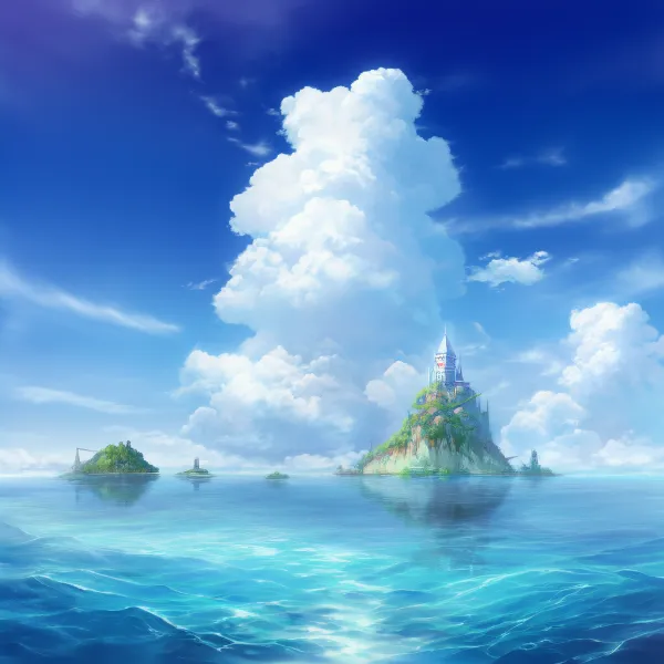 海景のAIイラスト｜プロンプト紹介