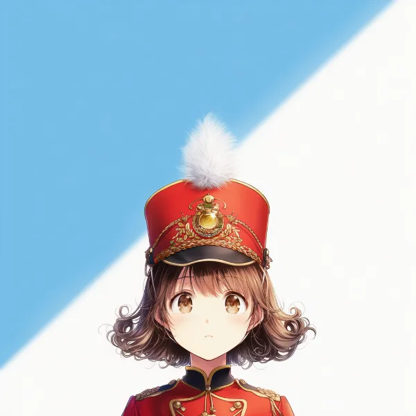 シャコー帽のAIイラスト｜プロンプト紹介：shako cap