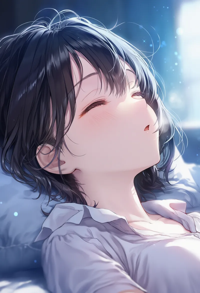 寝息のAIイラスト｜プロンプト紹介