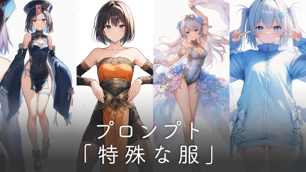 特殊な服・衣装（あまり知られていない）のプロンプト集