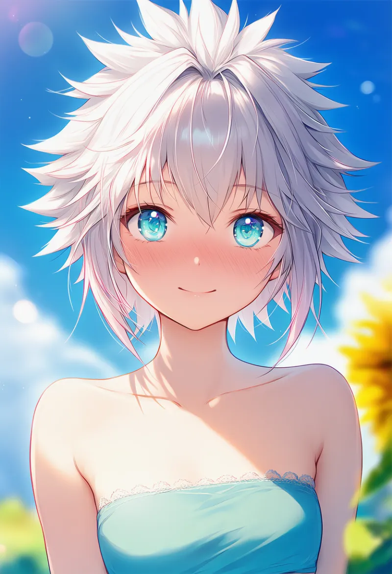 スパイクヘアのAIイラスト｜特殊な髪型プロンプト紹介