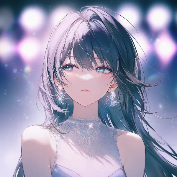 ステージ照明のAIイラスト｜プロンプト：stage, spotlight, stage lights