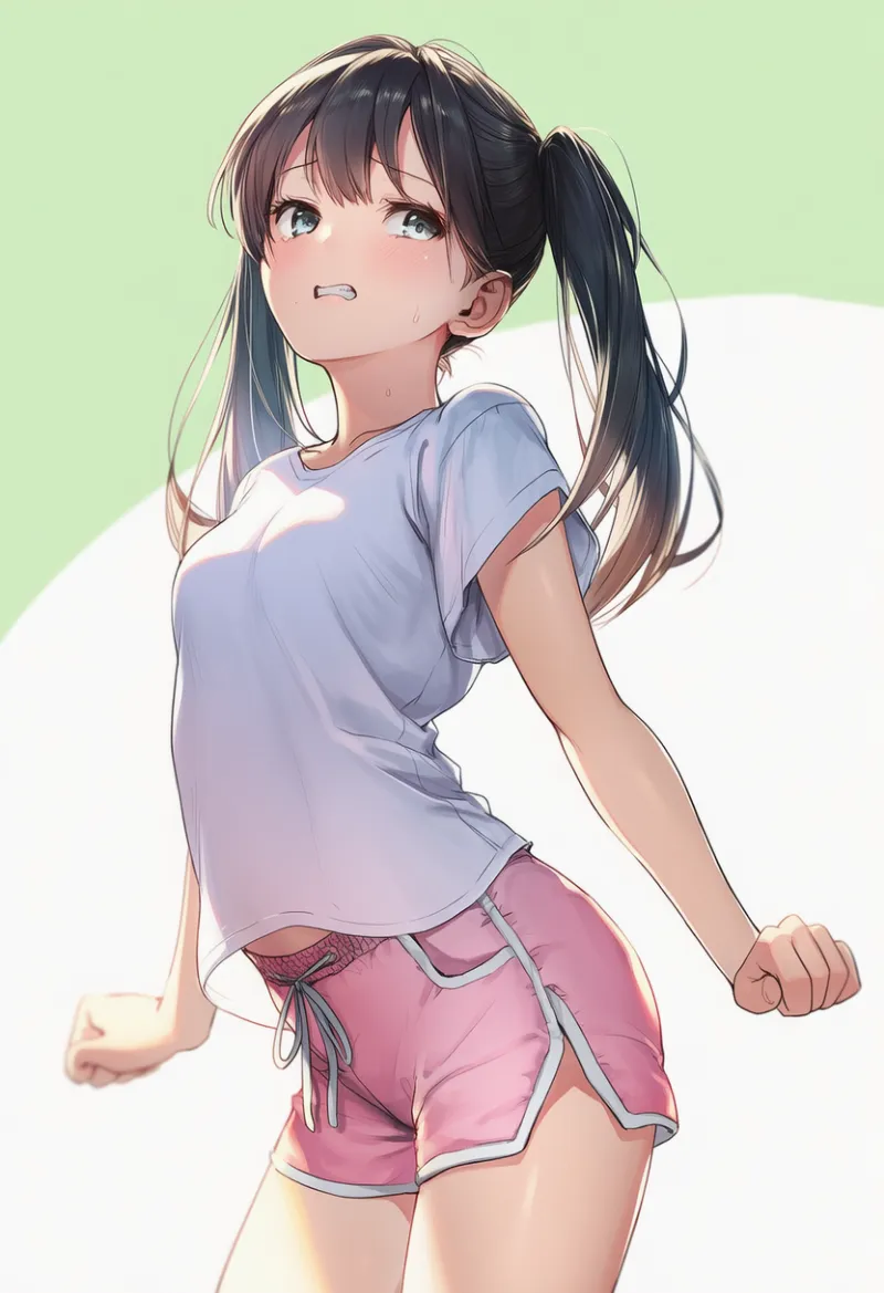 背中を反らして身をくねらせるポーズのAIイラスト｜プロンプト紹介