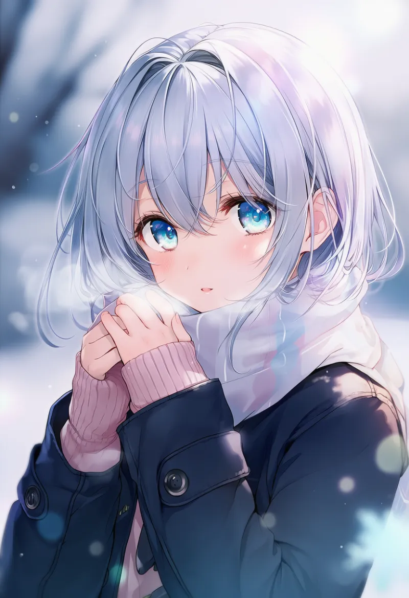 口からの蒸気を再現したAIイラスト｜プロンプト：steam from mouth