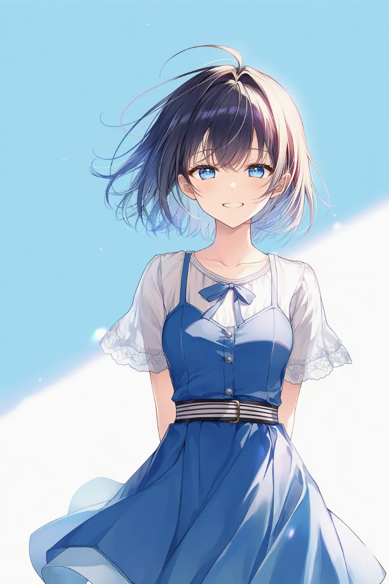 ストライプのベルトのAIイラスト|プロンプト紹介