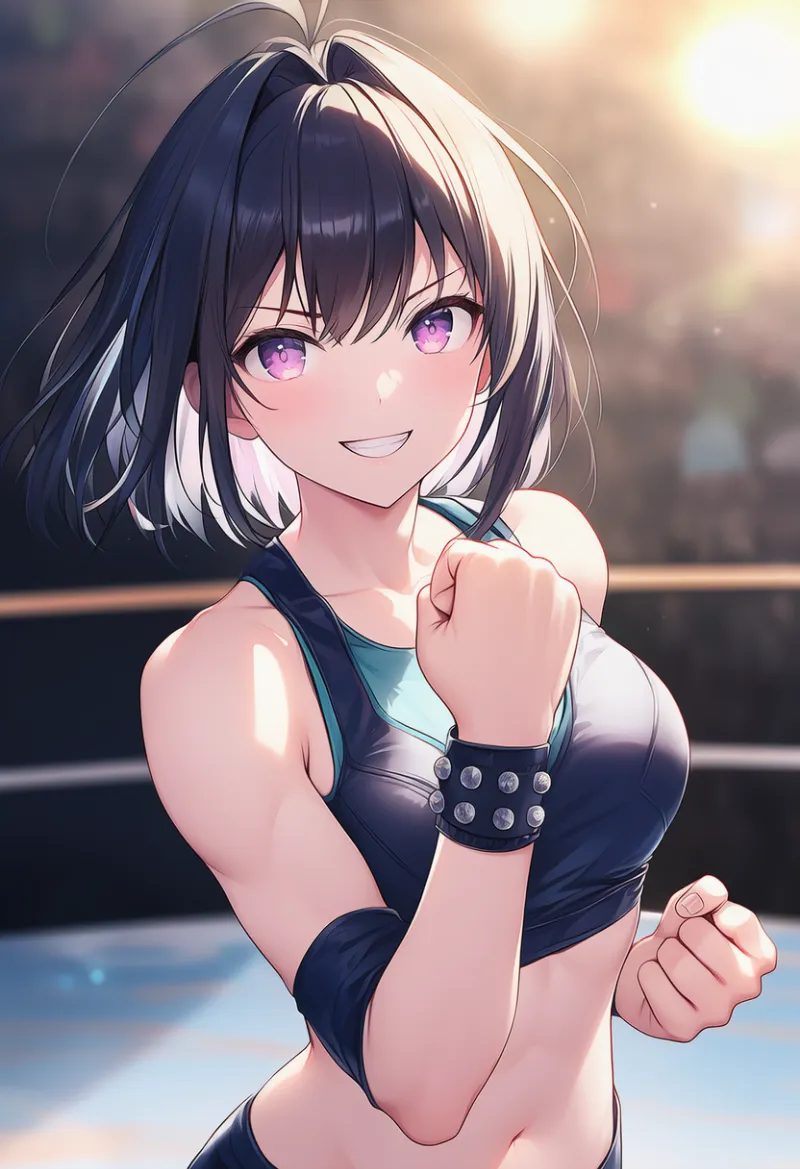 スタッズ付きリストバンド（プロレス衣装）のAIイラスト｜プロンプト紹介