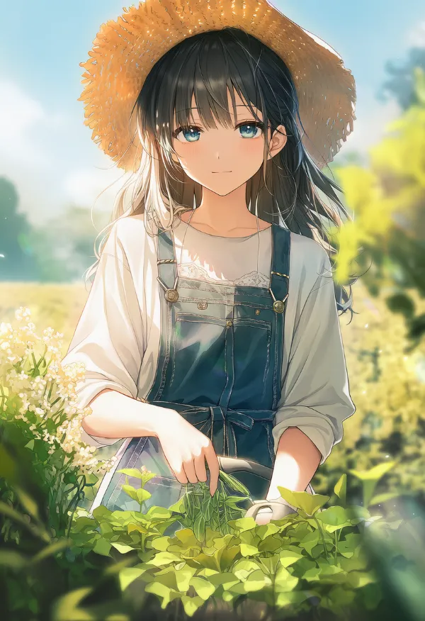 サンハットのAIイラスト（園芸アイテム）｜プロンプト紹介