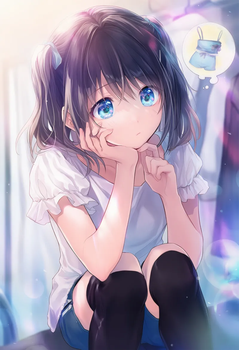 思考の吹き出しのエフェクトを再現したAIイラスト｜プロンプト紹介