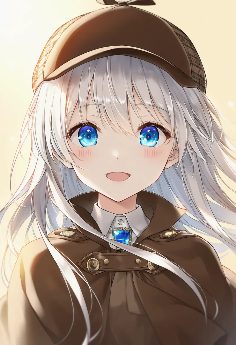 トグル留めのAIイラスト（探偵衣装）｜プロンプト紹介