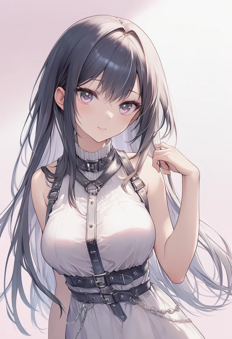 多すぎるベルト(たくさんベルトを巻いた状態)のAIイラスト|プロンプト紹介