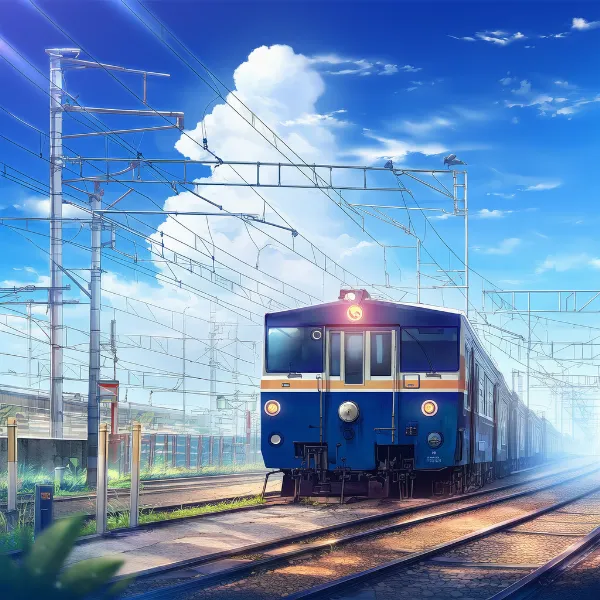 駅のAIイラスト｜プロンプト紹介