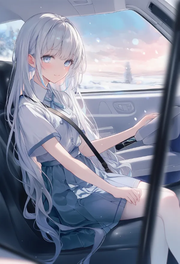 乗り物内部の空間のAIイラスト｜プロンプト紹介