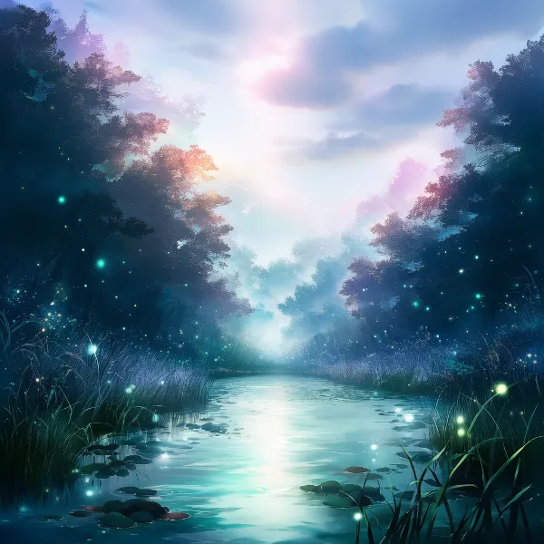 湿地のAIイラスト｜プロンプト紹介