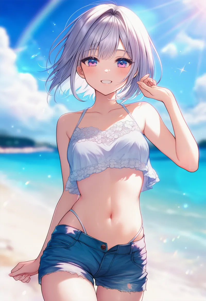 ホエールテール（ファッション）のAIイラスト｜プロンプト紹介