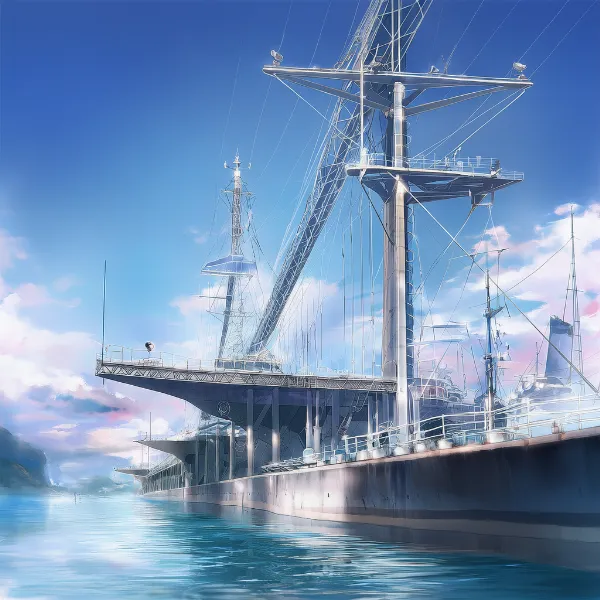 波止場のAIイラスト｜プロンプト紹介