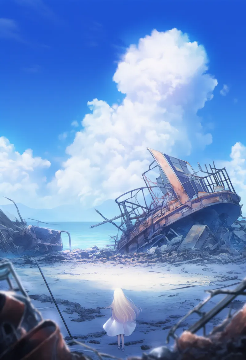 残骸・残骸の山のAIイラスト｜プロンプト紹介