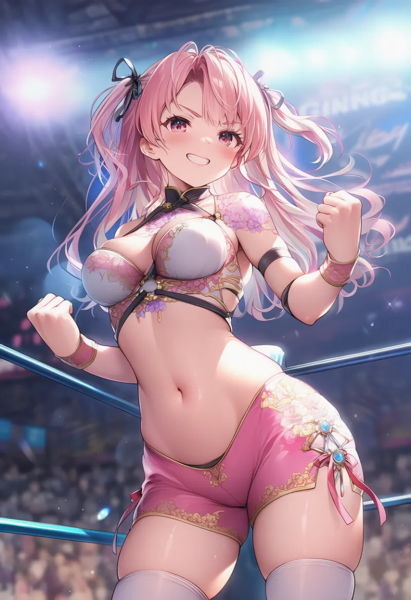 女子プロレス衣装のAIイラスト｜プロンプト紹介