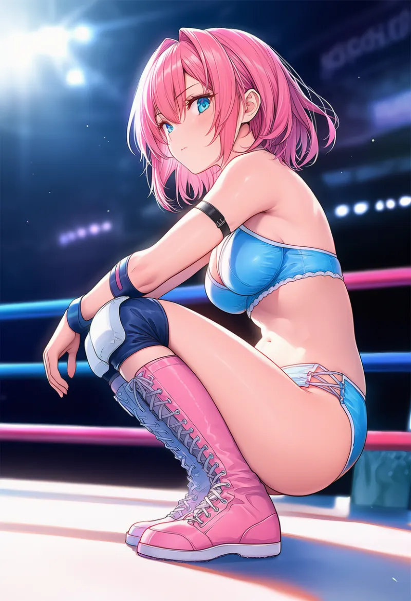 プロレスブーツ（プロレス衣装）のAIイラスト｜プロンプト紹介
