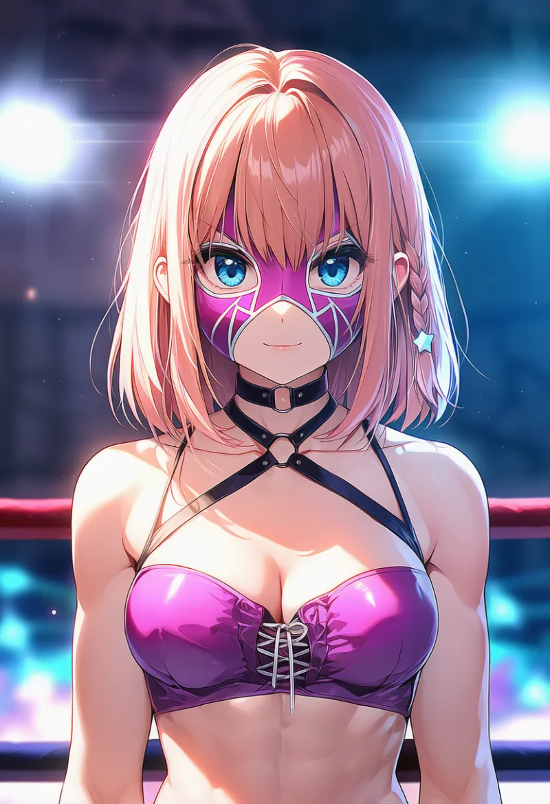 プロレスマスク（プロレス衣装）のAIイラスト｜プロンプト紹介