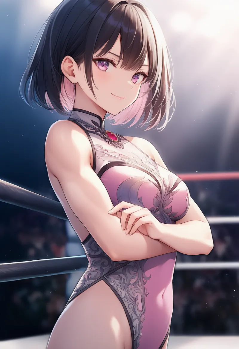 ハイレグレオタード（プロレス衣装）のAIイラスト｜プロンプト紹介