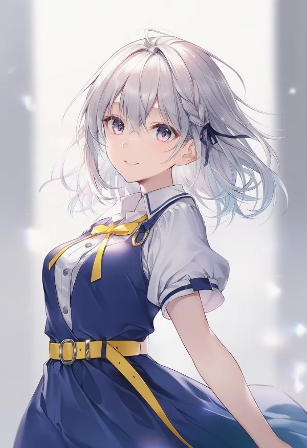 黄色のベルトのAIイラスト|プロンプト紹介