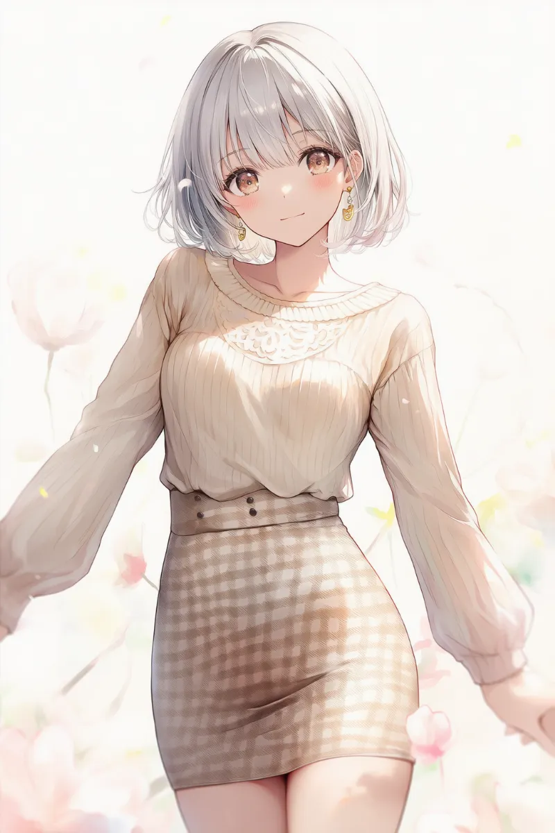 （NovelAI生成）バニラ×ペールトープの淡色コーデのAIイラスト｜プロンプト紹介用