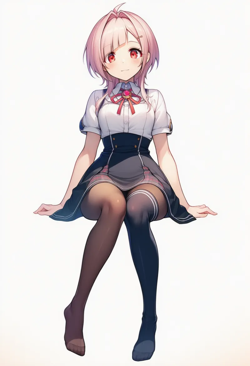 レイヤード・レッグウェアのAIイラスト｜プロンプト紹介用